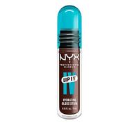 NYX Professional Makeup Lip Gloss and Lip Stain, Lip IV Hydrating Gloss Stain, Up to 12 Hour Hydration, High Pigment, Wet Shine Finish, Shade: Espresso Soak