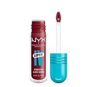 NYX Professional Makeup Lip IV Hydrating Gloss Stain, Lip Gloss, Up to 12HR Hydration, High Pigment, Wet Shine Finish, Blush Rush
