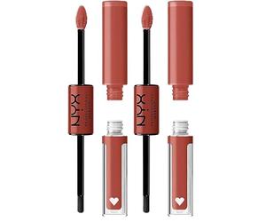 NYX Professional Makeup Lip Gloss, High Pigment, Long Lasting Lip Shine, No Transfer, Shine Loud, 04 Life Goals (Pack of 2)