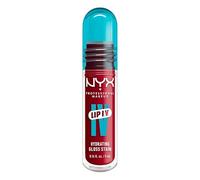 NYX Professional Makeup Lip IV Hydrating Gloss Stain, Lip Gloss, Up to 12HR Hydration, High Pigment, Wet Shine Finish, Red-y. Set. Wet!