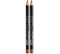 NYX Professional Makeup Lip Liner Slim Lip Pencil, Long-Wear, 809 Mahogany (Pack of 2)