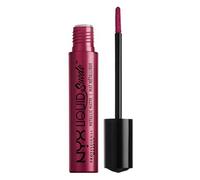 NYX PROFESSIONAL MAKEUP Liquid Suede Metallic Matte Lipstick - Pure Society, Deep Violet With Blue Pearl