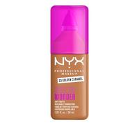 NYX Professional Makeup Make 'EM Wonder, Up to 24 Hour Soft Matte Foundation, Undetectable Finish, Waterproof, Sweat and Transfer Resistant, Shade: 23 Golden Caramel