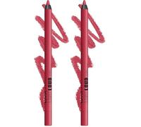 NYX Professional Makeup Matte Lip Liner, Transfer-, Fade- and Smudge-proof, Long-lasting, Line Loud, 12 On A Mission (Pack of 2)