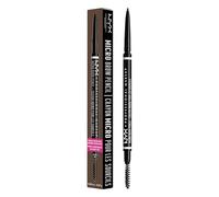 NYX Professional Makeup Brow Pencil, Micro Brow Dual Ended Ultrafine Pencil Tip with Mechanical Brow Tool and Spoolie Brush, Vegan Formula, Shade: Ash Brown