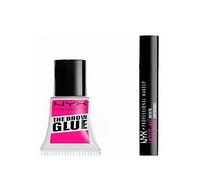 NYX PROFESSIONAL MAKEUP NYX Professional Makeup Brow Glue, Instant Brow Styler, Laminated Brow look, Clear & NYX Professional Makeup Lift And Snatch Brow Tint Pen, Smudge-proof, Transfer-proof, Espres