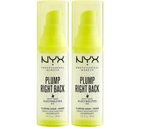 NYX Professional Makeup Plump Right Back Primer and Serum, With Electrolytes, Vegan Formula, Pack of 2 x 30ml