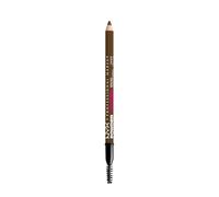 NYX Professional Makeup Powder Louder Brow Pencil, Buildable Shades, Up to 12 Hours of Wear, Transfer and Fade Resistant, With Thickening Micro-Fibres, Vegan Formula, Shade: Soft Brown