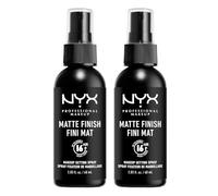 NYX Professional Makeup Setting Spray, Long Lasting Formula, Vegan, Matte Finish, Pack of 2, 60 ml