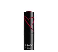 NYX Professional Makeup Shout Loud Satin Lipstick, Ultra-Saturated Colour, Vegan Formula, Wife Goal