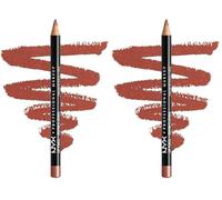 NYX Professional Makeup Slim Lip Pencil 828 Ever (Pack of 2)