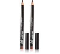 NYX Professional Makeup Slim Lip Pencil 855 Nude Truffle (Pack of 2)