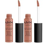 NYX Professional Makeup Soft Matte Lip Cream with Creamy Whipped Texture & Matte Finish, Highly Pigmented Colour, Long Lasting, Vegan Formula, Shade: Abu Dhabi (Pack of 2)