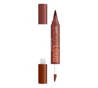 NYX Professional Makeup Stain Loud, Lip Stain & Gloss, All-Day Stain, High Shine Gloss, Lip Combo Stick, Choco Chattin, Brown, 1 count