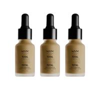 NYX Professional Makeup Total Control Drop Foundation 13ml - 17 Cappuccino x3