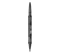 NYX Professional Makeup Two Timer - Dual Ended Crayon Felt Tip Eyeliner - Jet Black, 0.021 kg