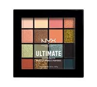 NYX Professional Makeup Ultimate Eye Shadow Palette, Pressed Pigments, Vegan Formula, 16 Shades, Matte, Satin, Metallic, Shade: Ultimate Utopia