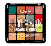 NYX Professional Makeup Ultimate Shadow Palette, 16 Vibrant True-To-Pan Eyeshadow Shades, Metallics, Shimmers, Colours and Nudes in Pressed Pigments, Vegan, Paradise Shock, 0.8 g