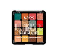 NYX Professional Makeup Ultimate Shadow Palette, 16 Vibrant True-To-Pan Eyeshadow Shades, Metallics, Shimmers, Colours and Nudes in Pressed Pigments, Vegan, Paradise Shock, 0.8 g