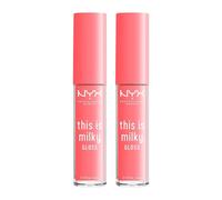 NYX This Is Milky Lip Gloss 4ml - Moo-dy Peach x2