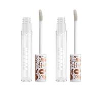 NYX Womens 2 x Professional Makeup Filler Instinct Plumping Lipgloss 2.5ml - 01 Let's Glaze - One Size