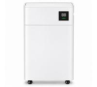 Nyxi 20L Per Day Dehumidifier, Powerful Moisture Removal for Large Room & Basement with Digital Humidity Sensor, Ultra Quite, XL, Dry Laundry, Continuous Drainage, Removes Condensation, Humidity, Damp