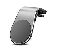 NYXIFYLO Mobile Phone Navigation Magnetic Bracket, L Type 360° Rotatable Car Phone Mount, Magnetic Navigation Holder (Silver)