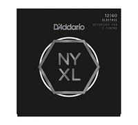 NYXL Extra Heavy Electric Guitar Strings (12-60) - Includes 6 Free Plectrums