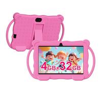 Nyxolaria Kids Tablet 7 inch for Children,32GB ROM Toddler Learning Tablet with Protective Case,Pre-Installed Educational Apps, Parental Control,Gift for Boys and Girls. (Pink)