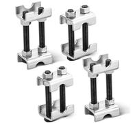 NYXOVA 4PCS Adjustable Coil Spring Spacers, 1”-2” Lift or Lower Height Coil Spring Boosters, 2-Way Spring Compressor Tool for Car, Truck, SUV Struts