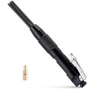NYXOVA Compact Air Needle Scaler, 1/4" Pneumatic Rust & Paint Remover Tool, 12-Needle Air Powered Cleaner for Weld Slag, Metal Surface Prep, and Automotive Use