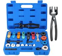 NYXOVA Master Quick Disconnect Tool Set, 27pcs Fuel Line Disconnect Tool Kit for Mechanics Compatible with Ford Chevy GM More, Line Disconnect Tool Kit for A/C Fuel & Transmission Systems
