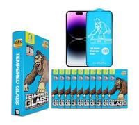 NYXWELL Kongking18D 9H Hardness Tempered Glass Screen Protector for iPhone 11-17 Pro Max [2Pack], Full Cover, curved Glue EDGES smooth, Anti-Scratch, Easy Install Kit (Iphone 16)