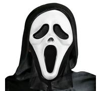 NYZQIW Scream Ghostface Mask Halloween Ghostface Mask Masks Costume Made of Natural Latex, Comfortable and Breathable, Ideal for Halloween Party Scary Prop