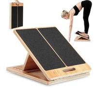 NZ ESSENTIALS Wooden Slant Board for Calf & Hamstring Stretching, 5 Adjustable Angles, Non-Slip, 350 lbs Capacity, Portable Handle, Durable Incline Board for Exercise, Therapy & Home Gym Use.