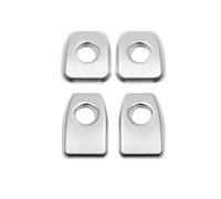 NZBGTRW Auto Parts Compatible with for X6 F16 2015 2016 2017 2018 Car Carbon Fiber Interior Door Lock Rod Door Lock Knob Pin Cover Button Trim(Silver)