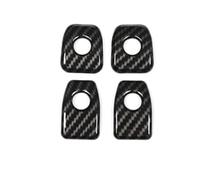 NZBGTRW Auto Parts Compatible with for X6 F16 2015 2016 2017 2018 Car Carbon Fiber Interior Door Lock Rod Door Lock Knob Pin Cover Button Trim(Black)