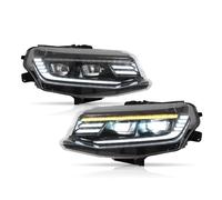 NZBHXAD Main beams Compatible With Chevrolet For Camaro 2016 2017 2018 LT SS RS ZL LS Headlamp DRL Dual Beam Lens Projector Headlights Assembly 2pcs
