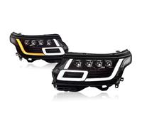 NZBHXAD Main beams Compatible With Land For Range For Rover 2013 2014 2015 2016 2017 Upgrade Modified DRL Dynamic Turn Signal Headlight Auto Accessories 2pcs