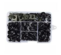 NZBHXAD Screw For Moto For Ninja 250 300 400 650R For ABS 1000SX 195PCS Motorcycle Machine Screw Assortment Kit Motorbike Mechanical Parts(Black)