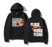NZBZ Sabrina Carpenter Merch Hoodie Letter Printed Long Sleeve Pullover Tops Casual Hoodies for Men Women (Black,S)