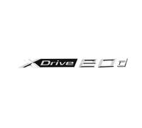 NZBZKKNBCP 3D ABS XDrive Emblem Car Fender Rear Trunk Sticker X Drive 18d 20d 25d 30d 35d 40d 50d For X1 X2 X3 X5 X6 X7 Accessories Car logo(Chrome XDrive 20d)