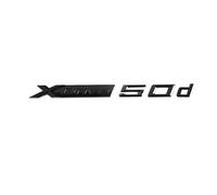NZBZKKNBCP 3D ABS XDrive Emblem Car Fender Rear Trunk Sticker X Drive 18d 20d 25d 30d 35d 40d 50d For X1 X2 X3 X5 X6 X7 Accessories Car logo(Black XDrive 50d)