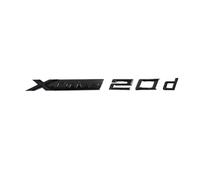 NZBZKKNBCP 3D ABS XDrive Emblem Car Fender Rear Trunk Sticker X Drive 18d 20d 25d 30d 35d 40d 50d For X1 X2 X3 X5 X6 X7 Accessories Car logo(Black XDrive 20d)