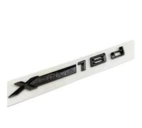 NZBZKKNBCP 3D ABS XDrive Emblem Car Fender Rear Trunk Sticker X Drive 18d 20d 25d 30d 35d 40d 50d For X1 X2 X3 X5 X6 X7 Accessories Car logo(Black XDrive 18d)