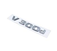 NZBZKKNBCP 3D Letters V250d V300d NIGHT EDITION ABS Emblem For Mercedes Benz V Class W447 Car Badge Trunk Nameplate Logo Sticker Car logo(Silver V300d)