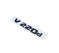 NZBZKKNBCP 3D Letters V250d V300d NIGHT EDITION ABS Emblem For Mercedes Benz V Class W447 Car Badge Trunk Nameplate Logo Sticker Car logo(Glossy black V220d)