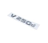 NZBZKKNBCP 3D Letters V250d V300d NIGHT EDITION ABS Emblem For Mercedes Benz V Class W447 Car Badge Trunk Nameplate Logo Sticker Car logo(Silver V250d)