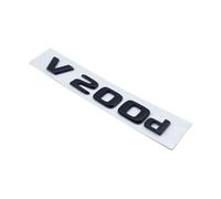 NZBZKKNBCP 3D Letters V250d V300d NIGHT EDITION ABS Emblem For Mercedes Benz V Class W447 Car Badge Trunk Nameplate Logo Sticker Car logo(Glossy black V200d)