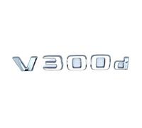 NZBZKKNBCP Apply to 3D Letters V260L V200d V220d V250d V300d V260 Emblem for Car Badge Trunk Nameplate Logo Sticker Car logo(Silver V300d)